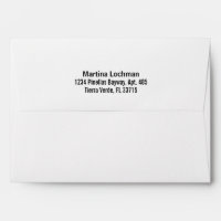 White Convenient Pre-Addressed
