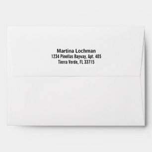 White Convenient Pre-Addressed Envelope