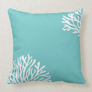 White Coral Throw Pillow