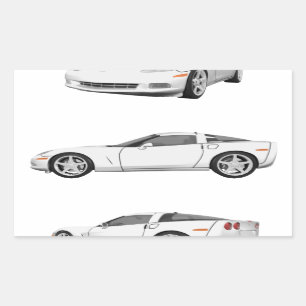 White Corvette: Sticker
