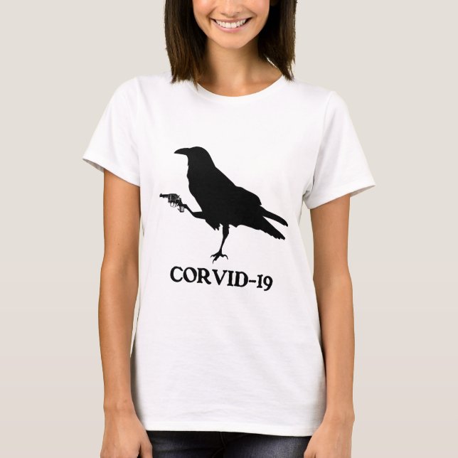 White Corvid-19 Women's Basic T-Shirt (Front)