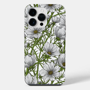 White cosmos flowers iPhone 14 pro max case