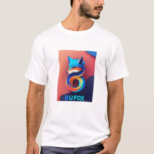 white cotton tshirt with dog design