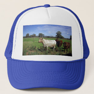 White Cow Leading The Herd, Trucker Hat