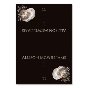 White Cowgirl Hat with Flowers Pork icon Table Number