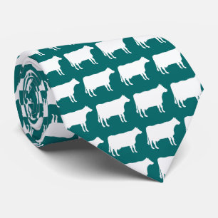 White Cows - Moss Green Tie