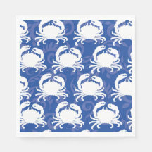 White Crabs on Navy Crabfest