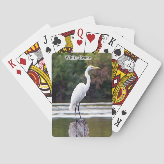 White Crane playing cards (Back)