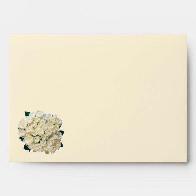 White-cream roses Envelope (Front)