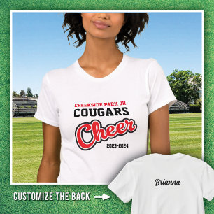 White Creekside Park Cougars Cheer 2025-2026 T-Shirt