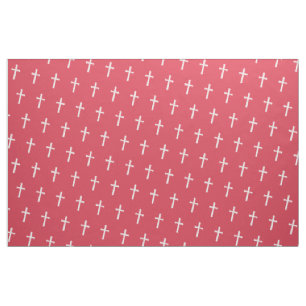 White cross fabric