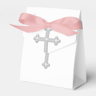 White Cross First Communion Favor Box