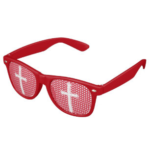 White cross retro sunglasses