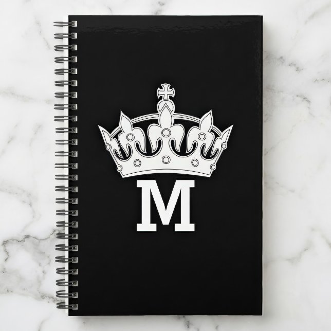 White Crown Monogram Personalized Planner (Creator Uploaded)