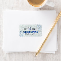 White Crumpled Texture Chef Name Bakery Shop logo