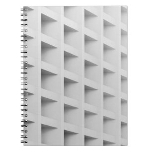White cubby shelf notebook