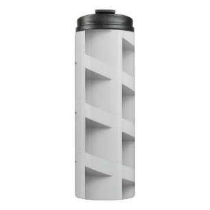 White cubby shelf thermal tumbler