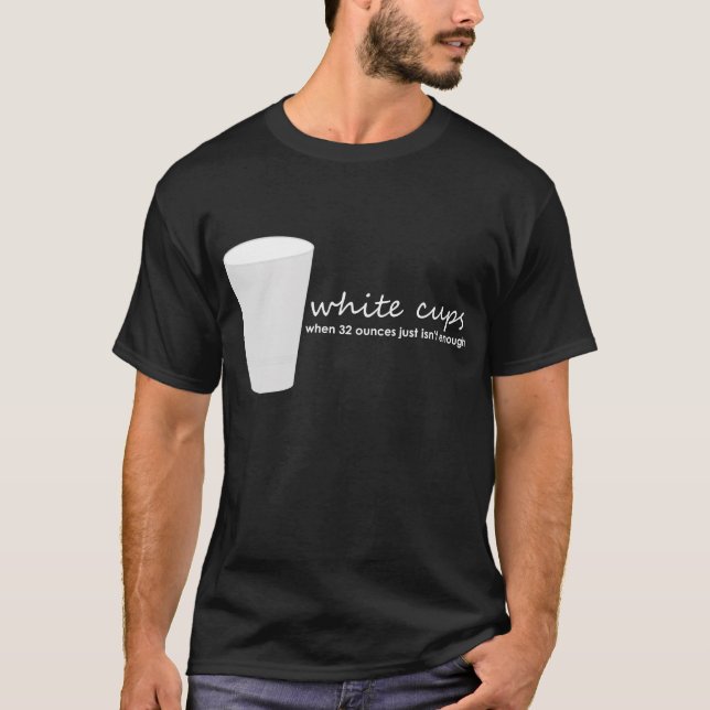 White Cups T-Shirt (Front)