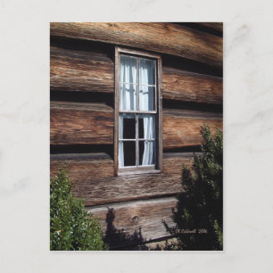 White Curtains Postcard
