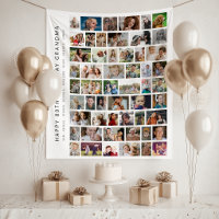 White Custom 54 Photo Collage Party