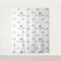 White Custom Business Logo Backdrop Trade show