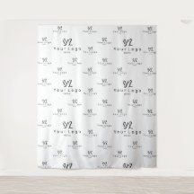 White Custom Business Logo Backdrop Trade show