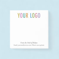 White Custom Logo Branded From the Desk of