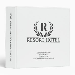White Custom Your Logo Company Corporate Business Binder