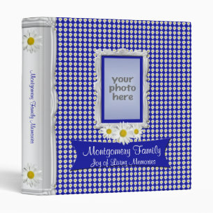 White Daisies 1 inch Memories Album Binder