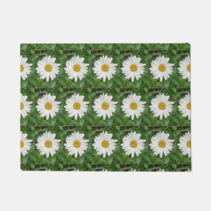 White Daisies  Doormat