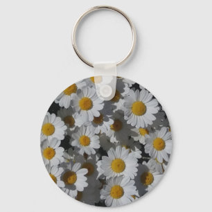 White Daisies  Keychain