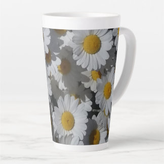 White Daisies Latte Mug