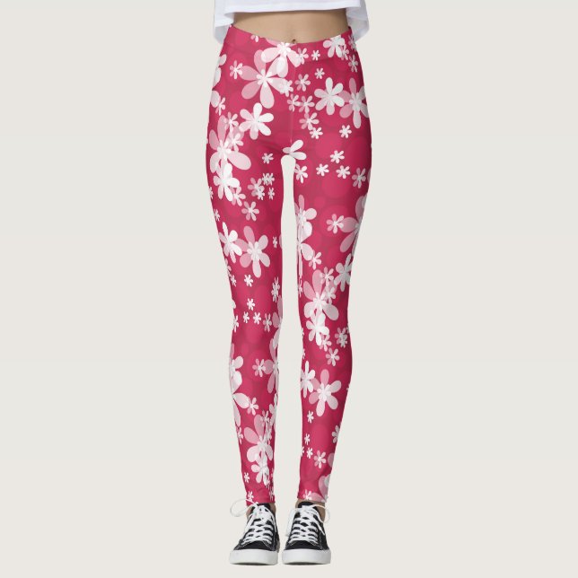 White daisies leggings (Front)