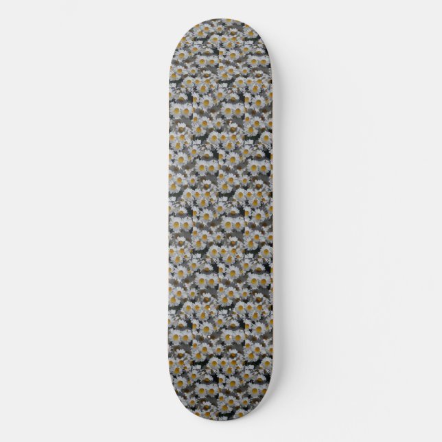 White Daisies Skateboard (Front)