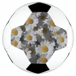 White Daisies  Soccer Ball