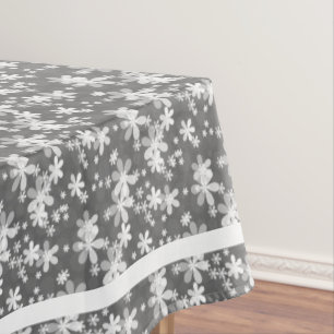 White daisies tablecloth
