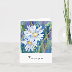 "White Daisies" Thank You Card