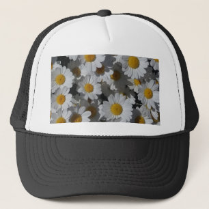 White Daisies Trucker Hat