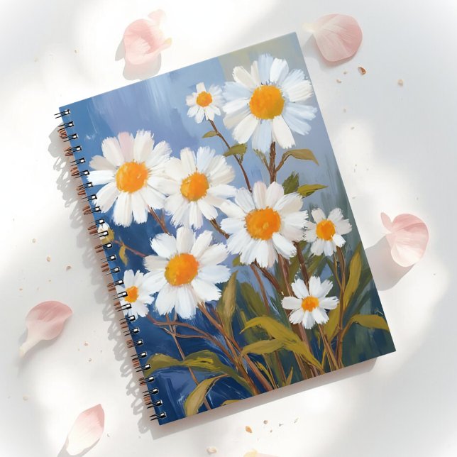 White Daisies Watercolor Flowers Painted Planner (Creator Uploaded)