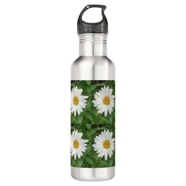 White Daisy 710 Ml Water Bottle (Front)