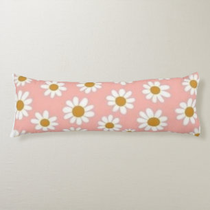 White Daisy Body Pillow