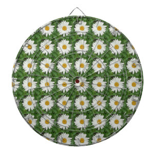 White Daisy Dartboard
