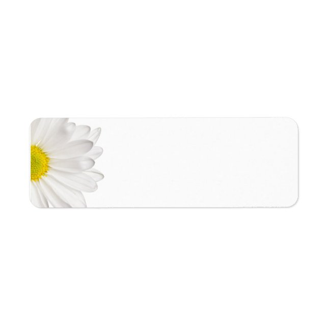 White Daisy Flower Background Customized Daisies (Front)