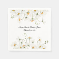 White Daisy Greenery Personalized Pretty