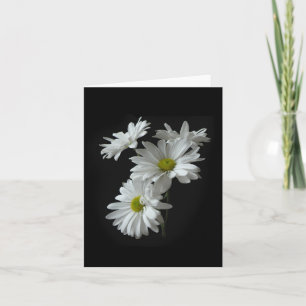 White Daisy Mums Note Card