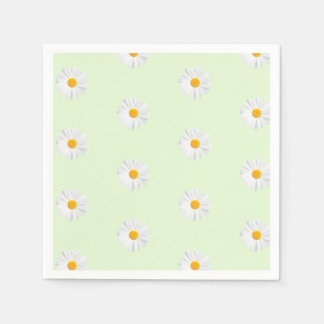 white daisy napkin