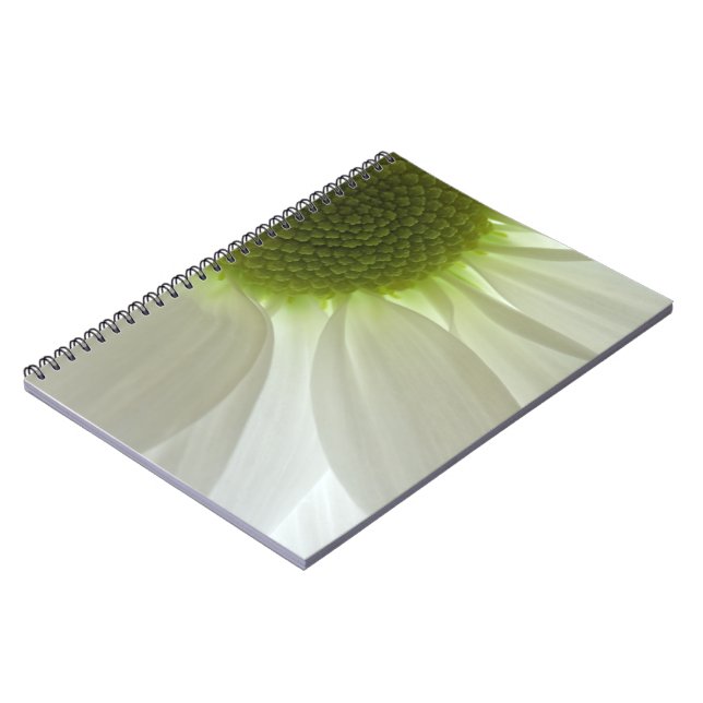 White Daisy Petals Notebook (Left Side)