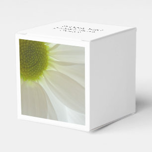 White Daisy Petals Wedding Favor Box