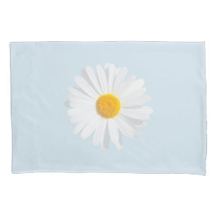 white daisy pillowcase
