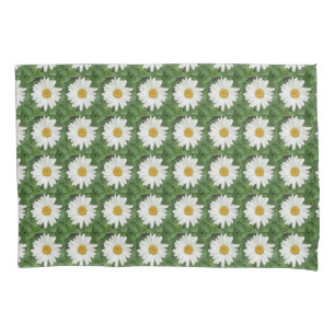 White Daisy  Pillowcase